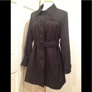Tommy Hilfiger belted trench rain coat black M